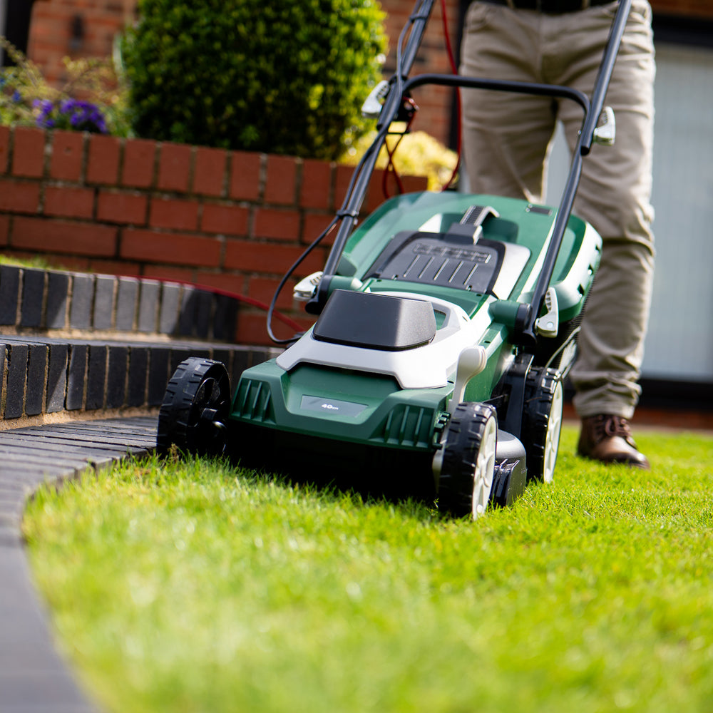 Webb WEER40RR Supreme 40cm (16") Electric Rotary Lawn Mower with Rear Roller