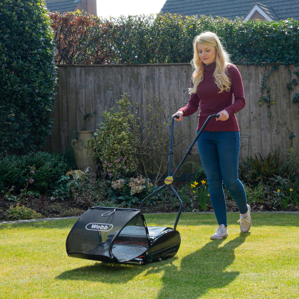 Webb WEH12R Hand-Propelled Rear Roller Cylinder Lawn Mower