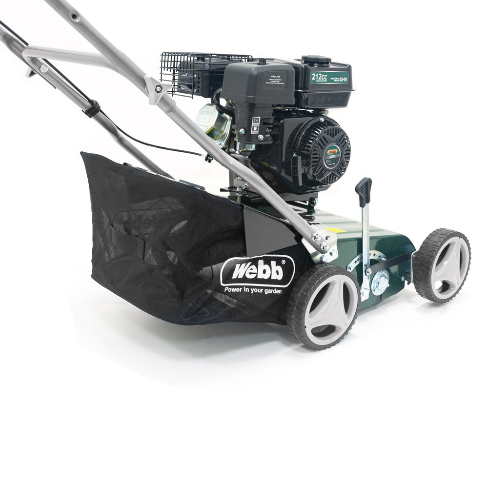 Webb WEPS400 Petrol Lawn Scarifier & Raker