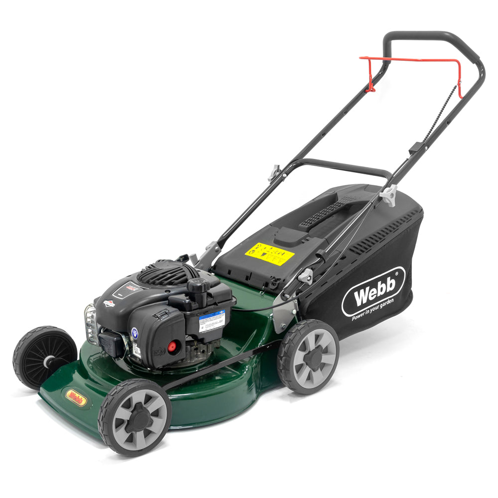 Webb WER18HP4 Supreme Push Petrol Lawn Mower with 4-Swing Tip Blade