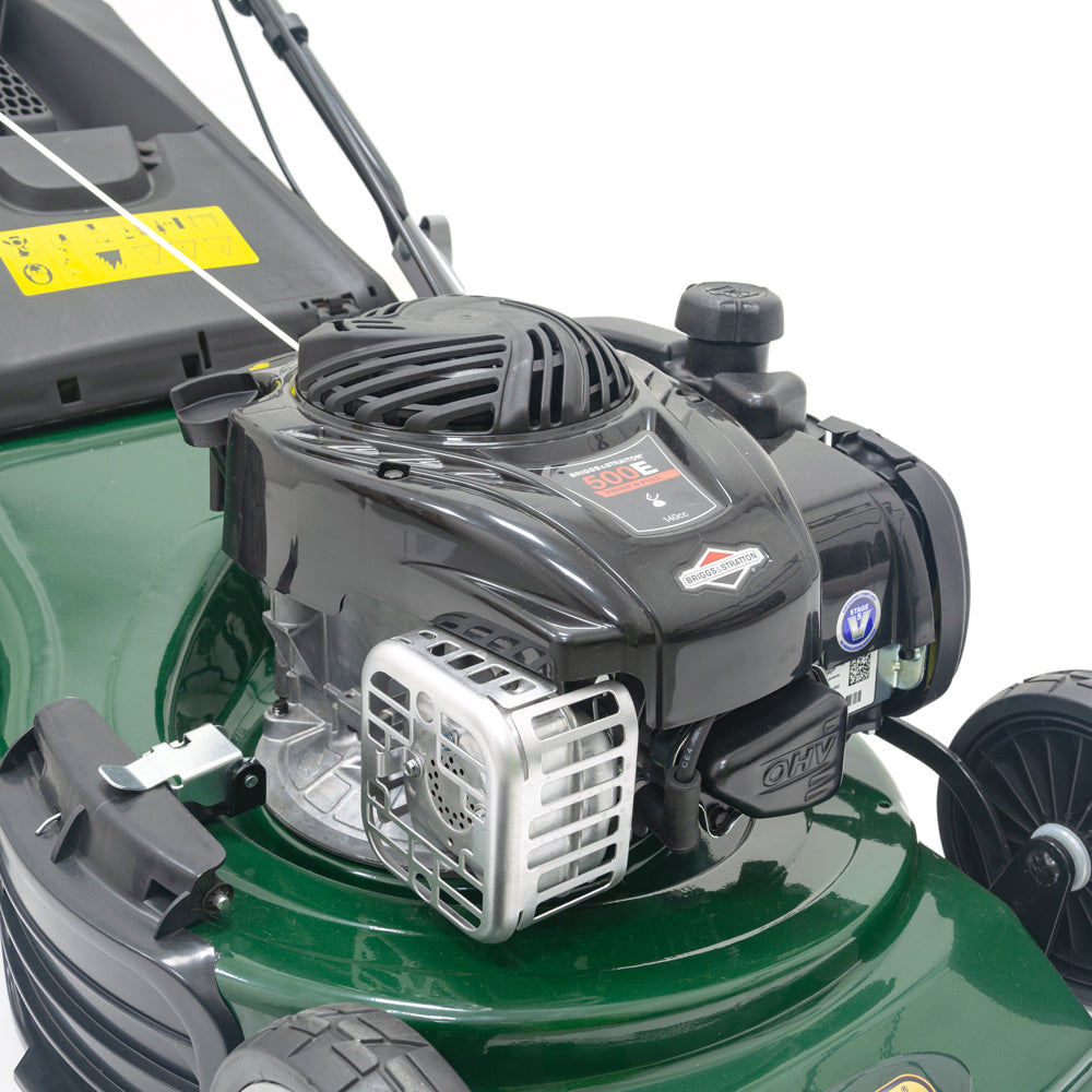 Webb WER18HW4 Supreme 4-in-1 Hi-Wheel Self-Propelled Petrol Lawn Mower with 4-Swing Tip Blade