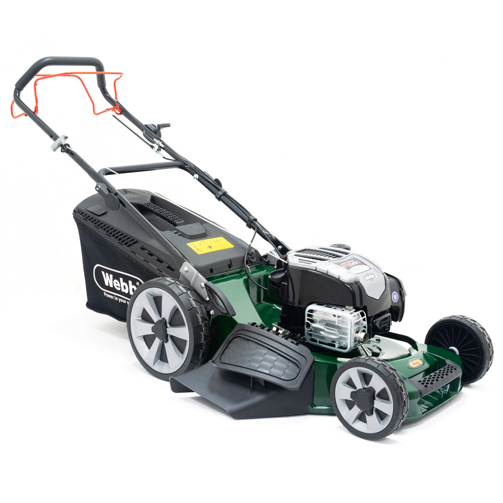 Webb WER21ALSP 50cm Disc Blade 4-in-1 Self-Propelled Petrol Lawn Mower
