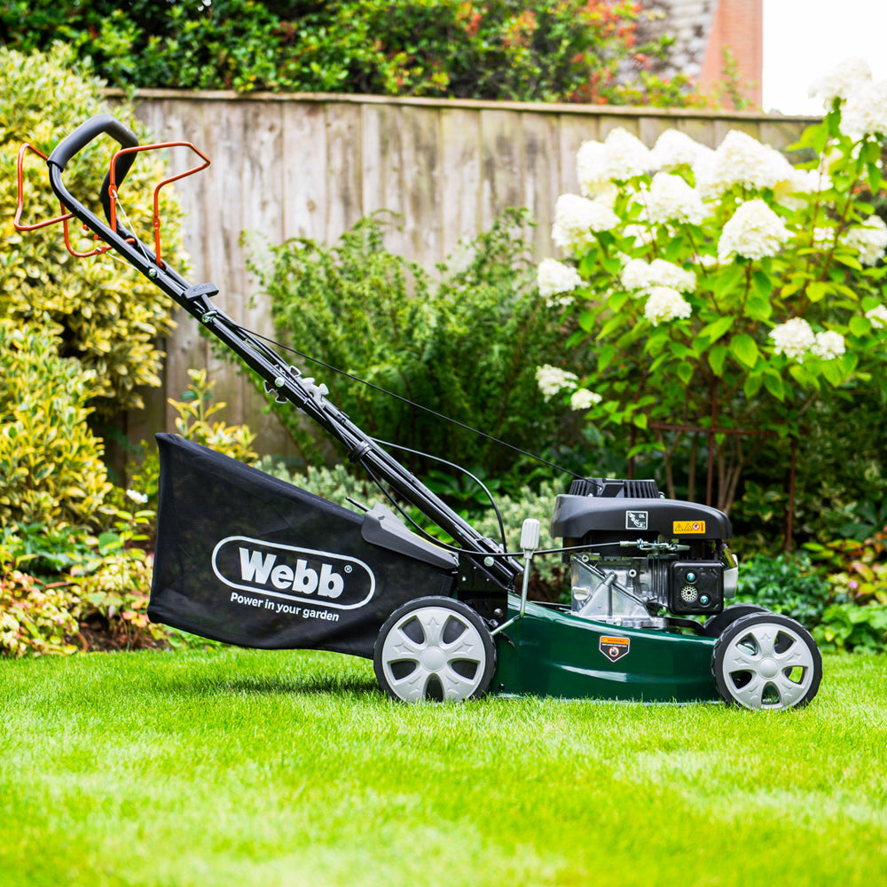 Webb WER410SP Classic 41cm (16") Self-Propelled Petrol Lawn Mower