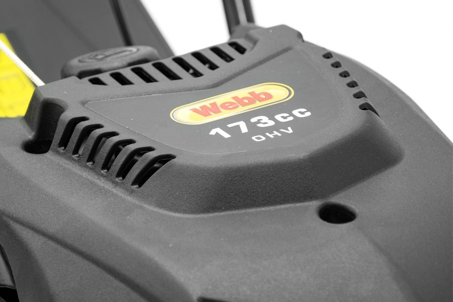 Webb WER460ES Classic 46cm (18") 4-in-1 Self-Propelled Electric Start Petrol Lawn Mower