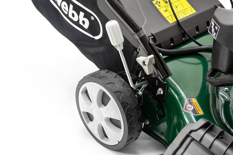 Webb WER460ES Classic 46cm (18") 4-in-1 Self-Propelled Electric Start Petrol Lawn Mower