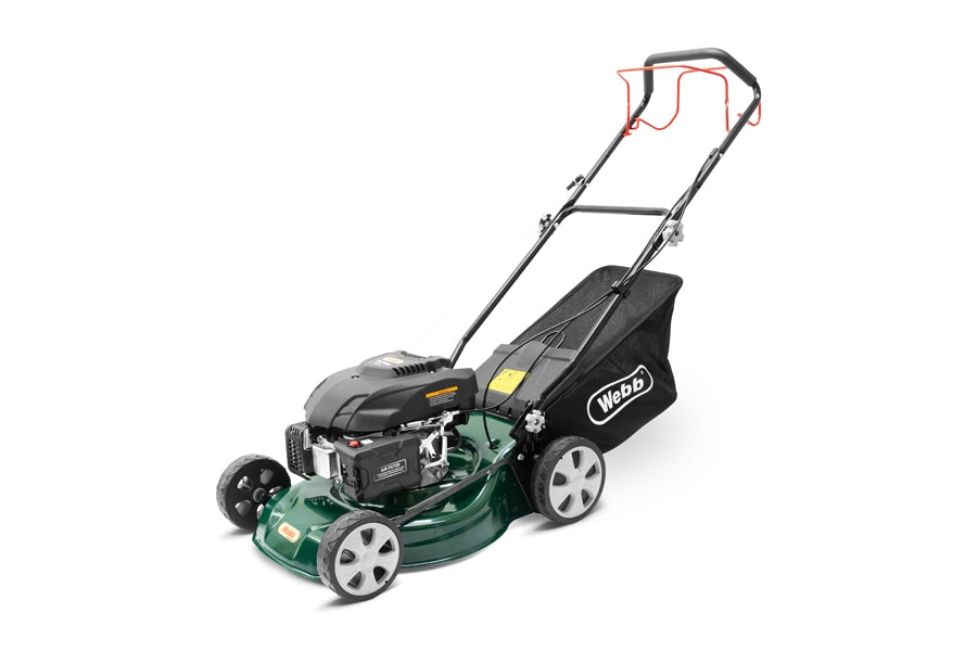 Webb WER460SP Classic 46cm (18") 4-in-1 Self-Propelled Petrol Lawn Mower