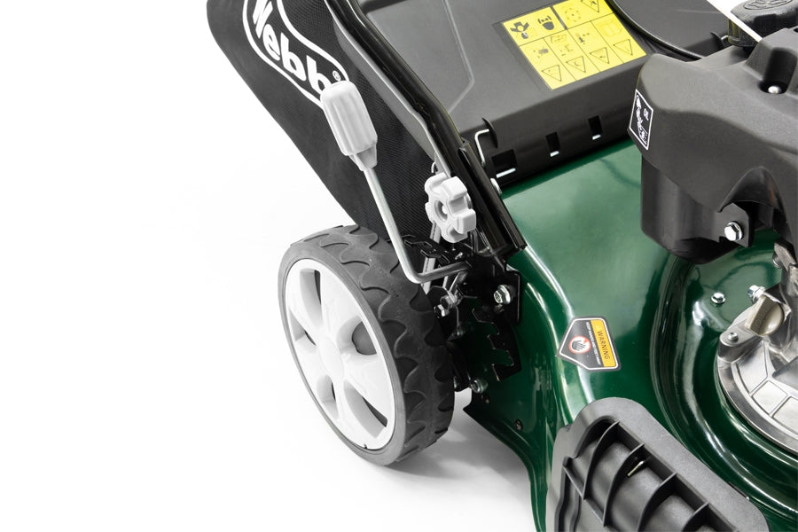 Webb WER460SP Classic 46cm (18") 4-in-1 Self-Propelled Petrol Lawn Mower