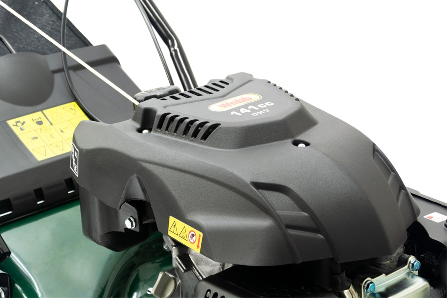 Webb WER460SP Classic 46cm (18") 4-in-1 Self-Propelled Petrol Lawn Mower