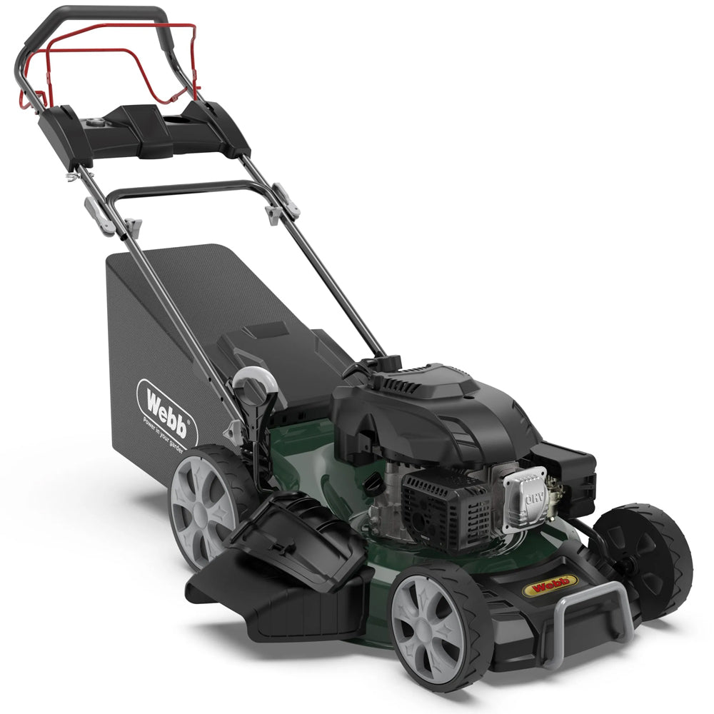 Webb WER510ES Classic 51cm (20") 4-in-1 Self-Propelled Electric Start Petrol Lawn Mower