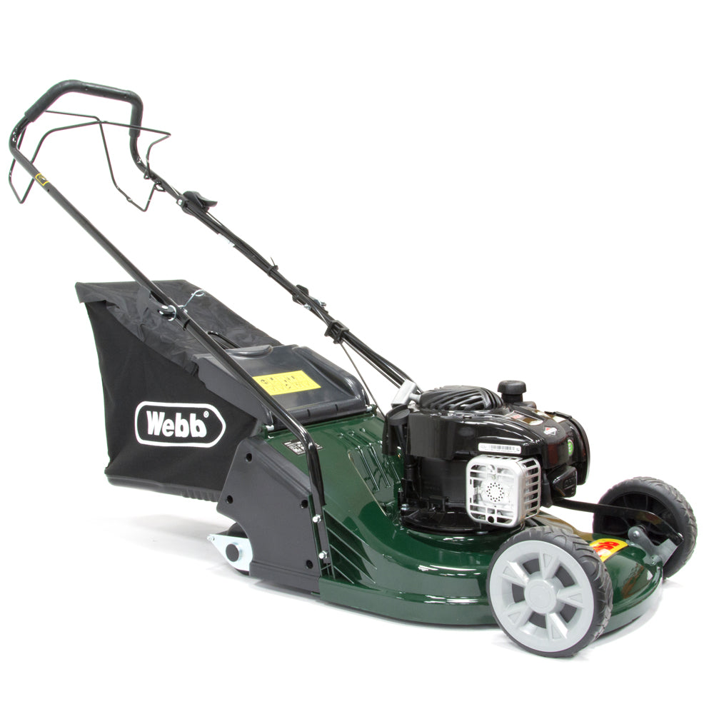 Webb RR17SP Supreme 43cm (17") 3-in-1 Self-Propelled Rear Roller Petrol Lawn Mower