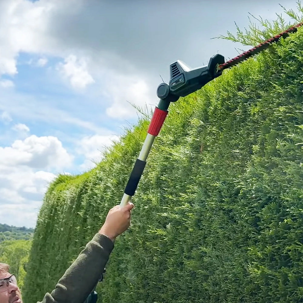 Webb Eco WEV20PHTB2 20V Cordless Long Reach Hedge Trimmer (with 2Ah Battery & Charger)