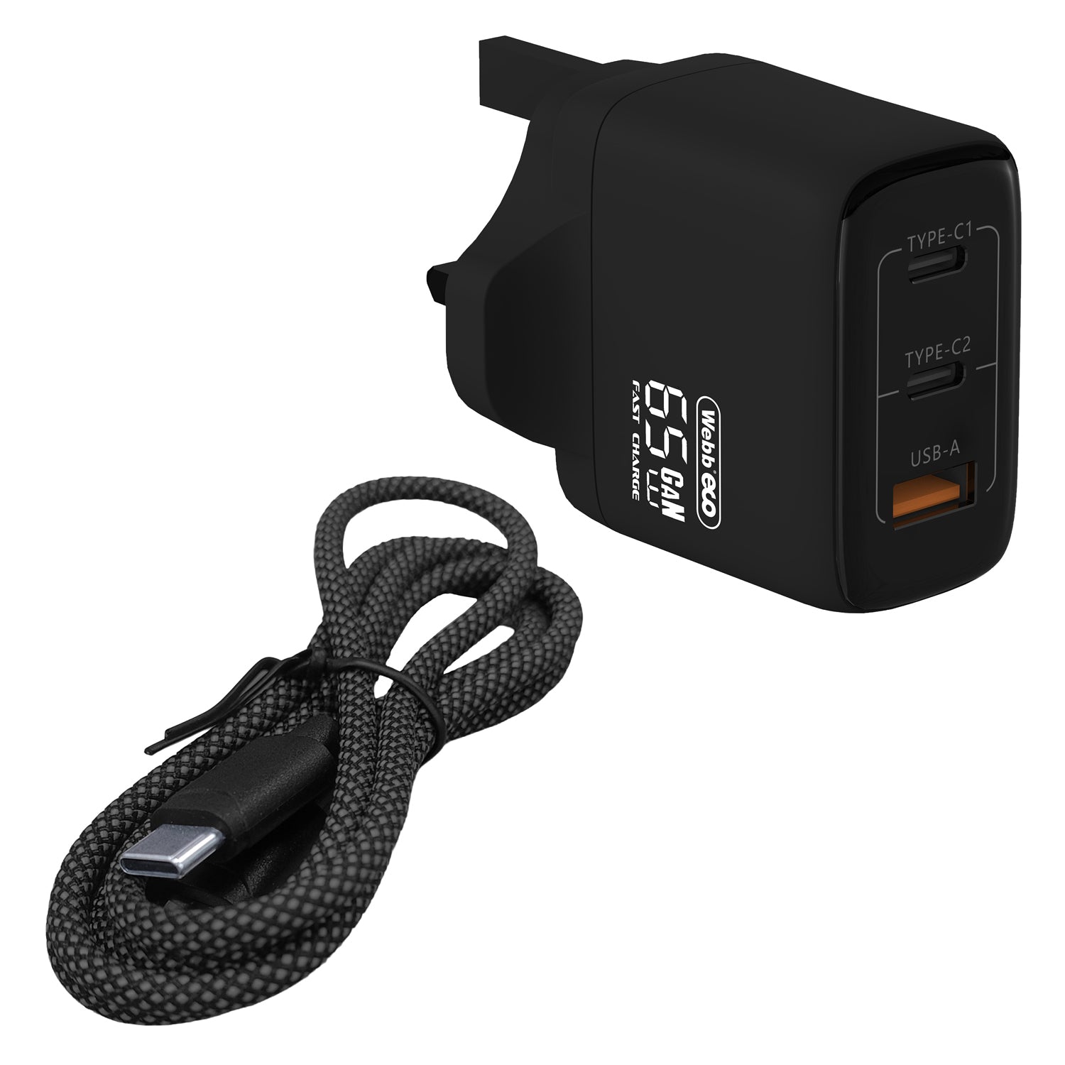 Webb Eco WEV20X2ABB4X X-Series 40V (20V+20V) Cordless Leaf Blower (with 2 x 4Ah Batteries & Twin USB Charger)