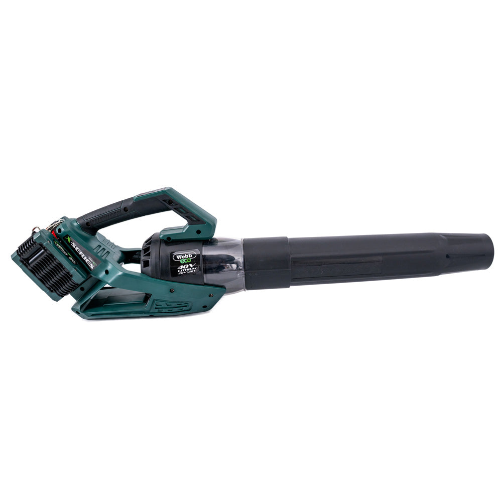Webb Eco WEV20X2ABB4X X-Series 40V (20V+20V) Cordless Leaf Blower (with 2 x 4Ah Batteries & Twin USB Charger)