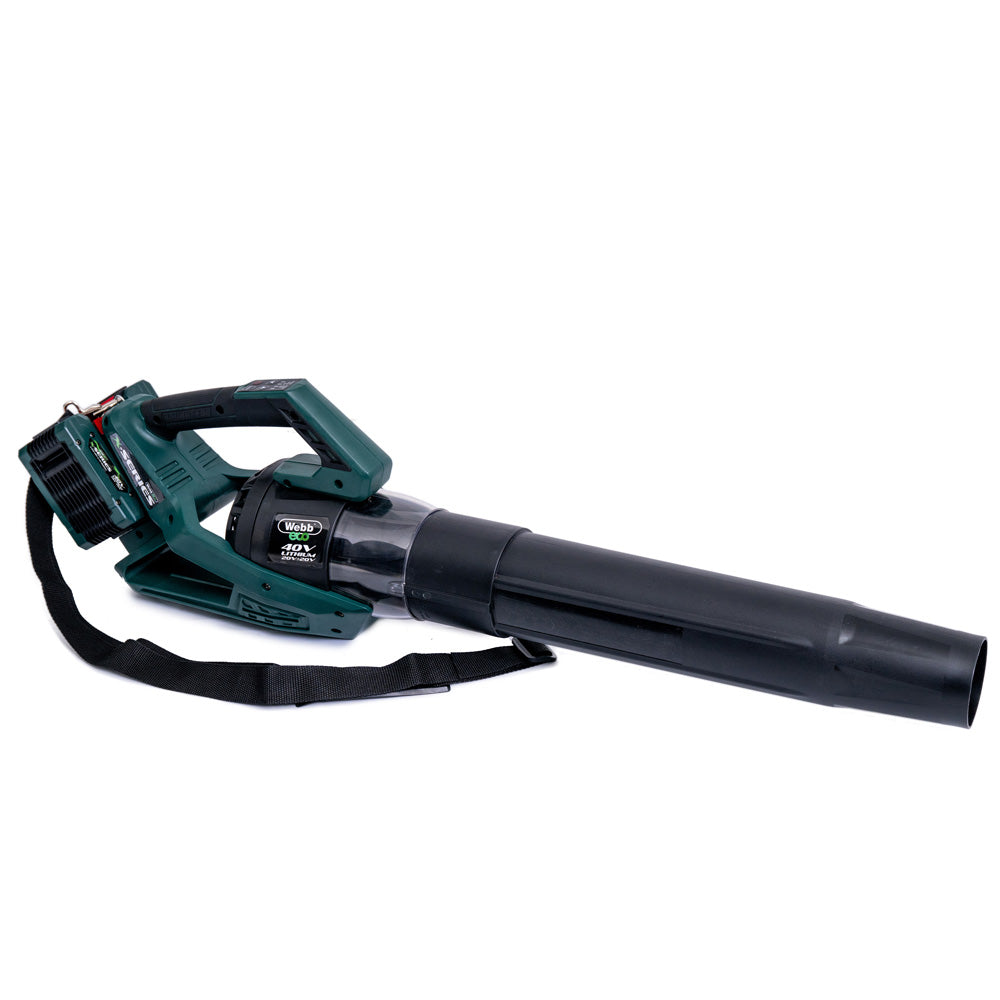 Webb Eco WEV20X2ABB4X X-Series 40V (20V+20V) Cordless Leaf Blower (with 2 x 4Ah Batteries & Twin USB Charger)