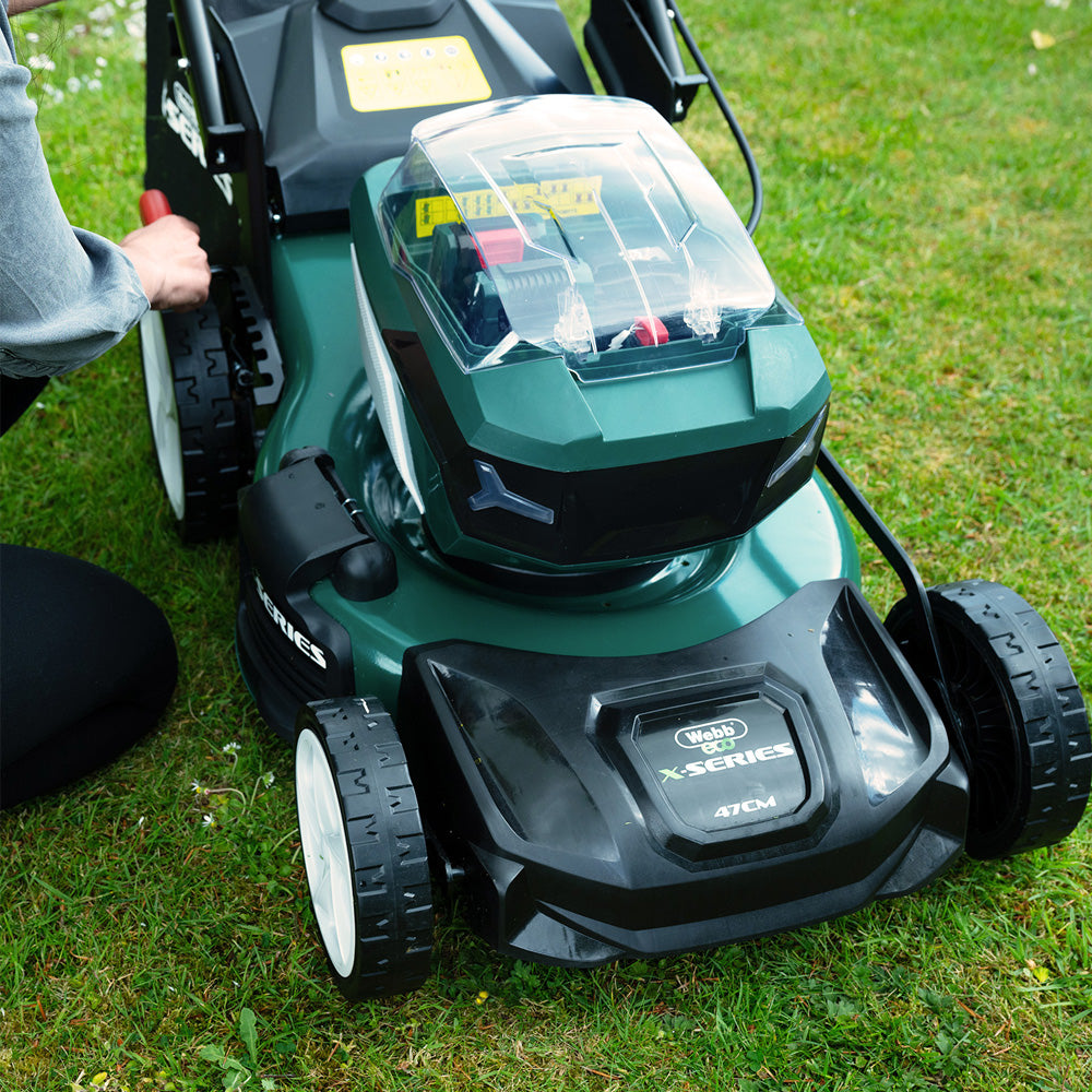 Webb Eco WEV20X2LM47SPBARE X-Series 40V (20V+20V) 4-in-1 Self-Propelled Cordless Lawn Mower (Tool Only)