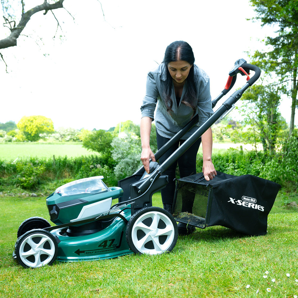 Webb Eco WEV20X2LM47SPBARE X-Series 40V (20V+20V) 4-in-1 Self-Propelled Cordless Lawn Mower (Tool Only)