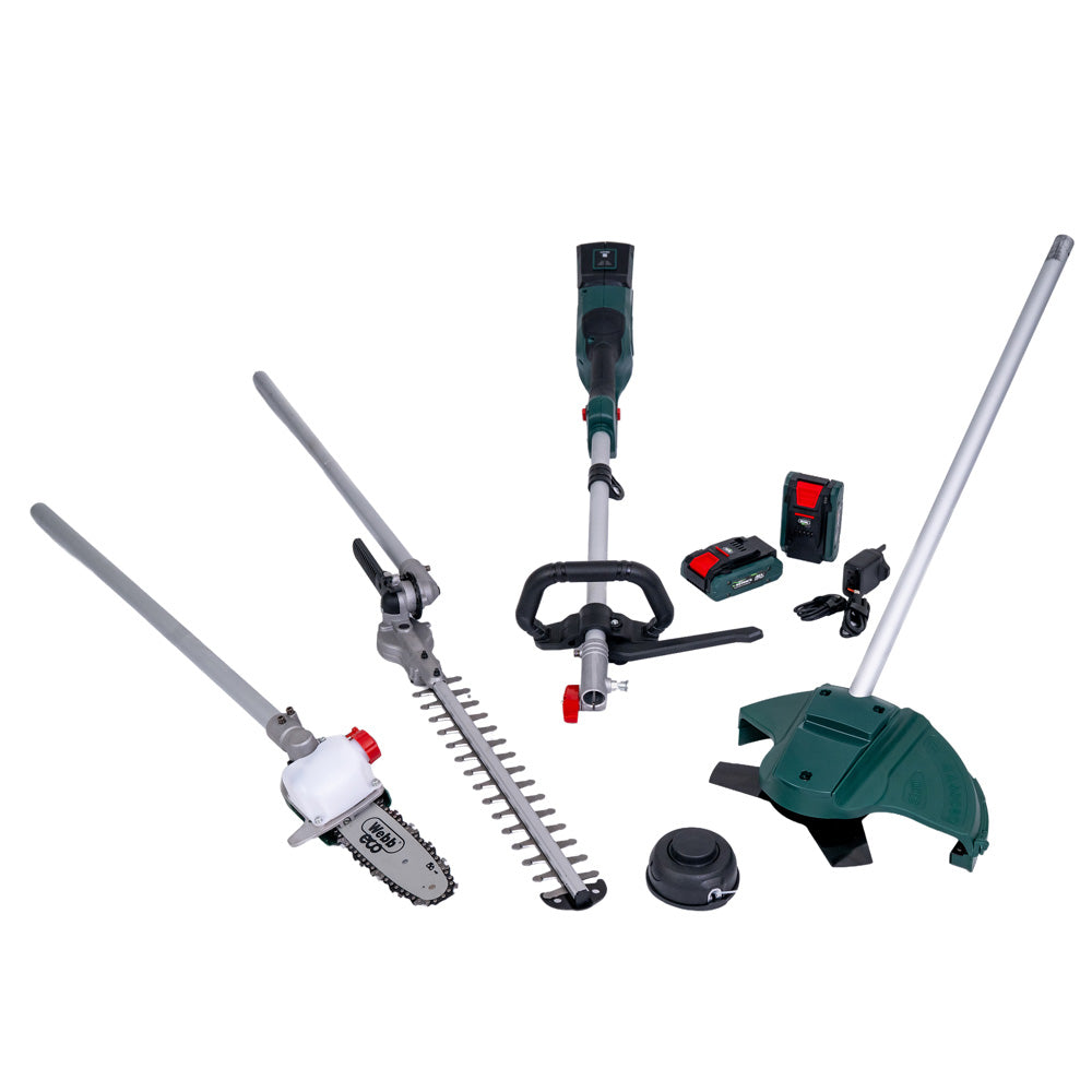 Webb Eco WEV20X2MTB4X X-Series 40V (20V+20V) Cordless Multi Tool (with 2 x 4Ah Batteries & Twin USB Charger)