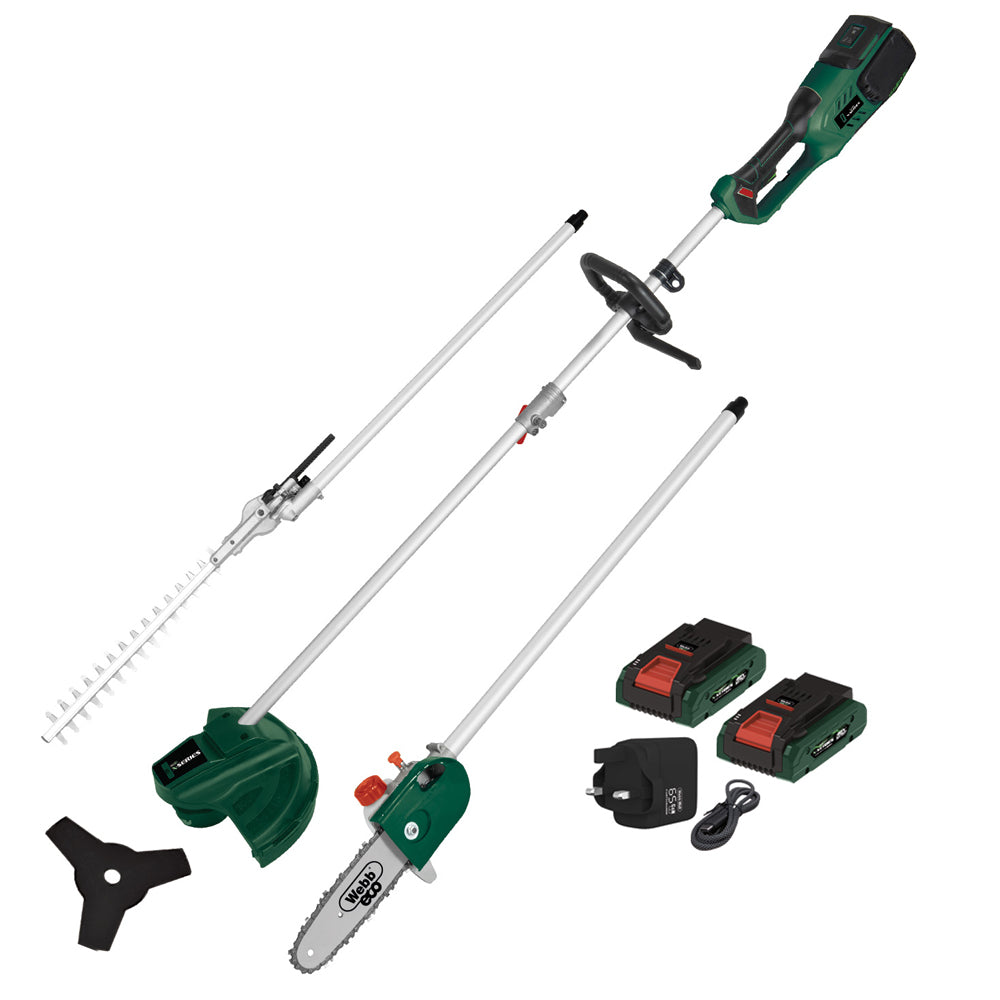 Webb Eco WEV20X2MTB4X X-Series 40V (20V+20V) Cordless Multi Tool (with 2 x 4Ah Batteries & Twin USB Charger)