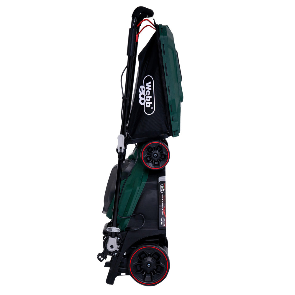 Webb Eco WEV20X2LM38RRB4 X-Series 40V (20V+20V) Push Rear Roller Cordless Lawn Mower (with 2 x 4Ah Batteries & Twin Charger)