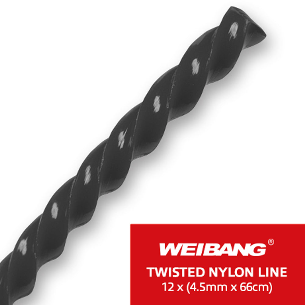 Weibang WG17320001 4.5mm x 66cm 12 Pcs Pre-Cut  Twisted Trimmer Line for Velocity Wheeled Trimmer Mowers