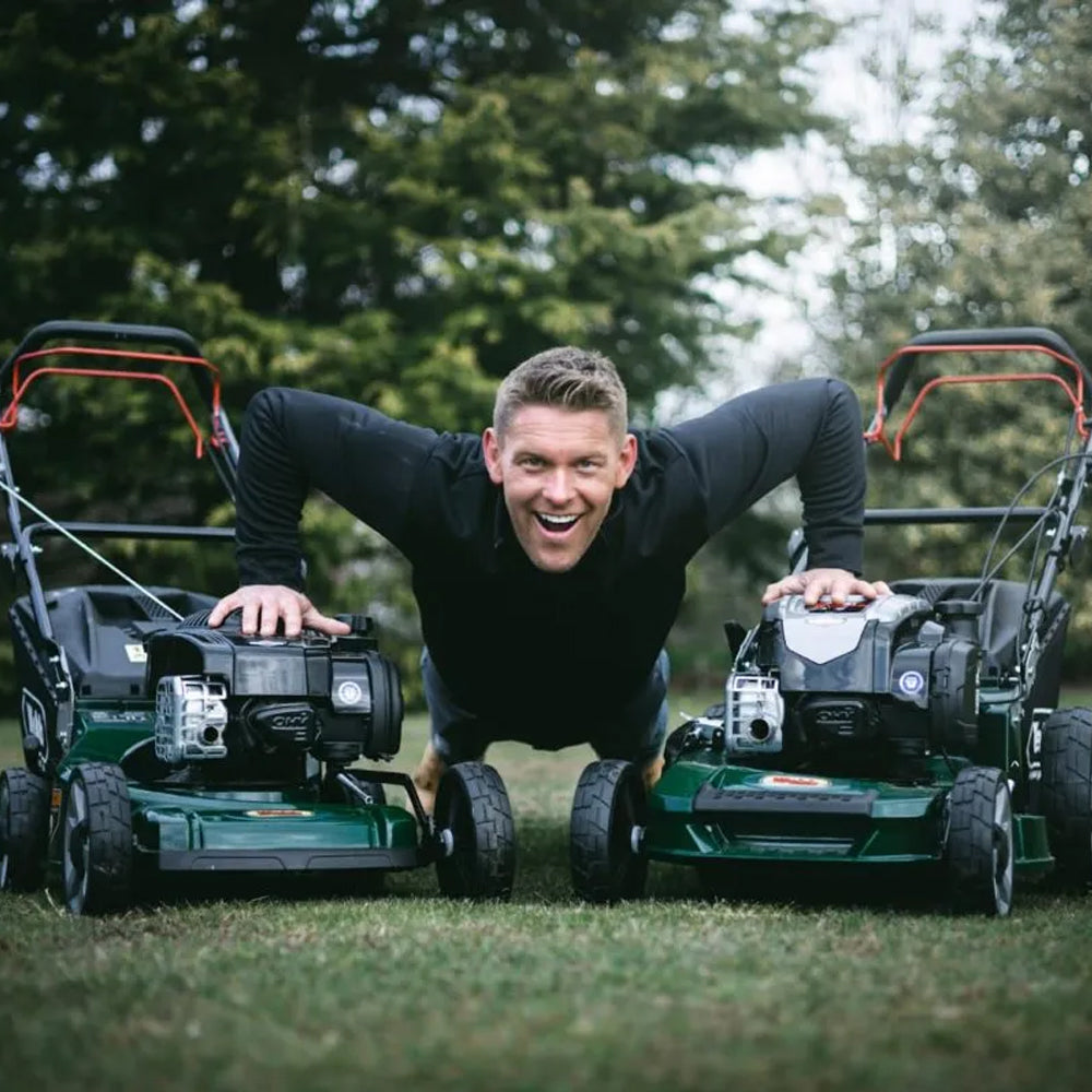 Webb WER19ALSP 48cm Disc Blade 3-in-1 Self-Propelled Petrol Lawn Mower