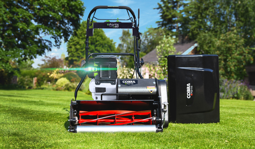 Cobra Fortis Battery Cylinder Mowers Powered by EGO