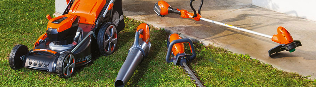 Oleo-Mac 40V Battery-Powered Gardening Tools