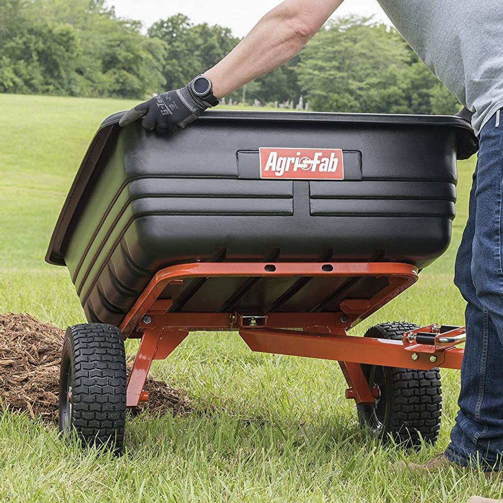 AgriFab 450594 500lb 4Wheel Push/Tow Garden Cart
