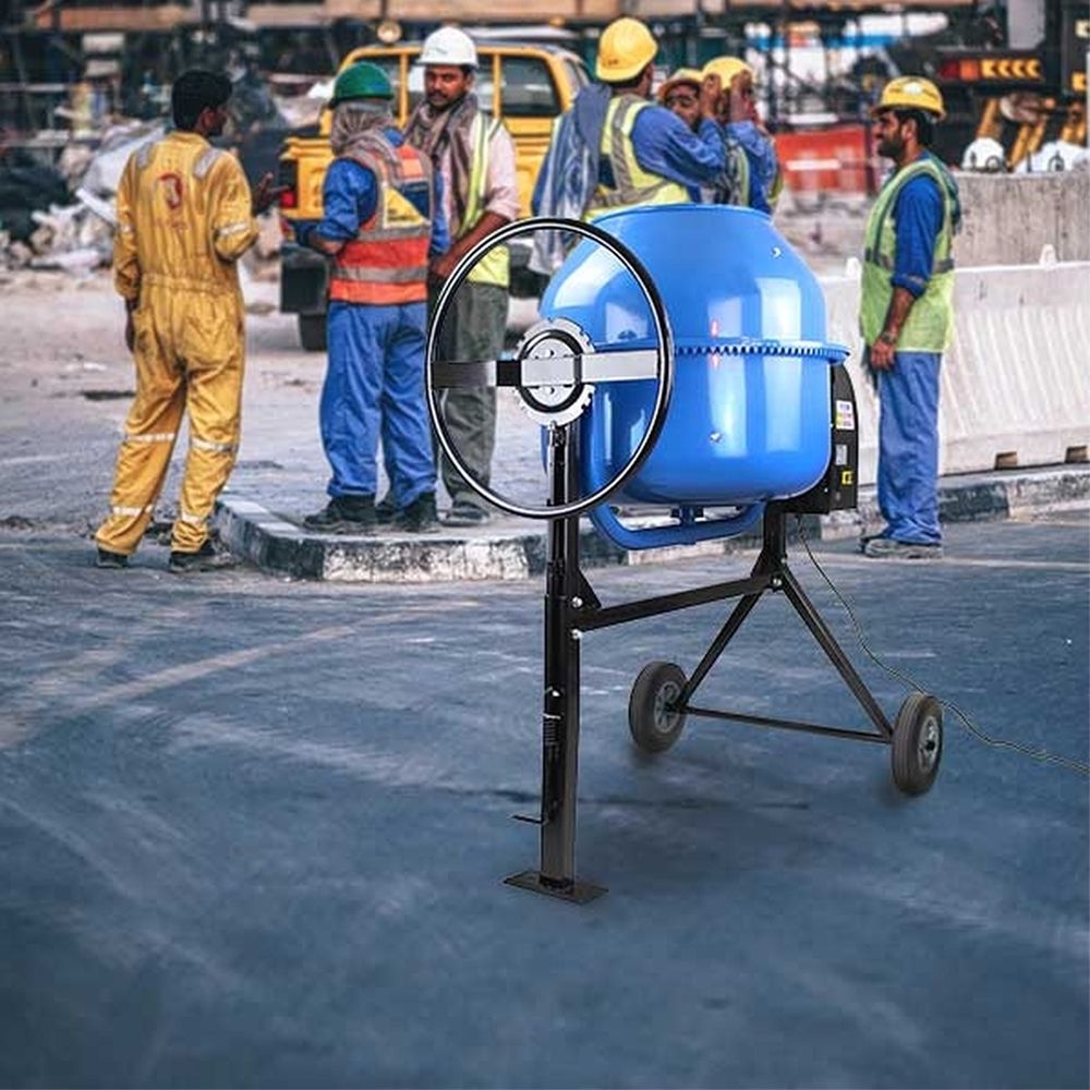 Hyundai HYCM63E 63 Litre Portable 220W Electric Cement / Concrete Mixer