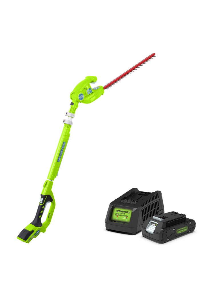 Cordless BatteryPowered Long Reach Pole Hedge Trimmers