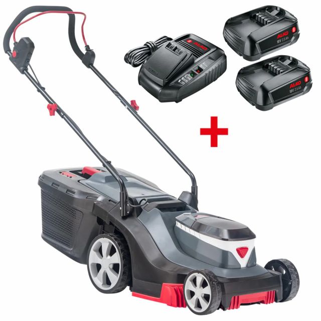 AL-KO 3.22 Li R Easy 18V Bosch Home & Garden Compatible Push Cordless Lawn Mower (with 2 x 2.5Ah Batteries & Standard Charger)