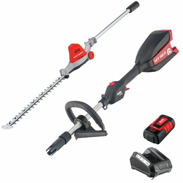 solo by AL-KO 36V LRH 42.2 Premium 2-in-1 Long Reach Hedge Trimmer Multi Tool Kit (with 5Ah Battery & Charger) 
