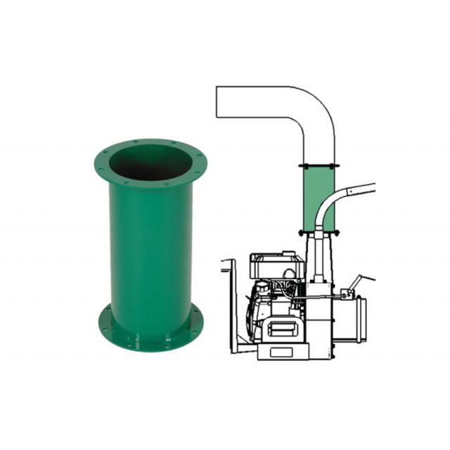 Billy Goat CustomFit 15 5/8" Vertical Exhaust Extension for DL12, DL13, DL14, DL1801 Series