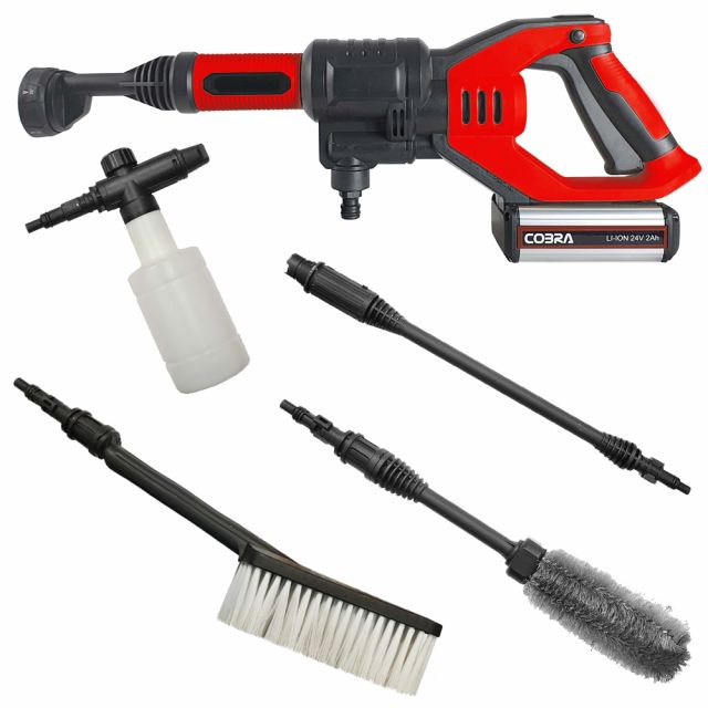 Cobra PW18024V 24V Cordless Pressure Washer (with 2Ah Battery & Charger) 