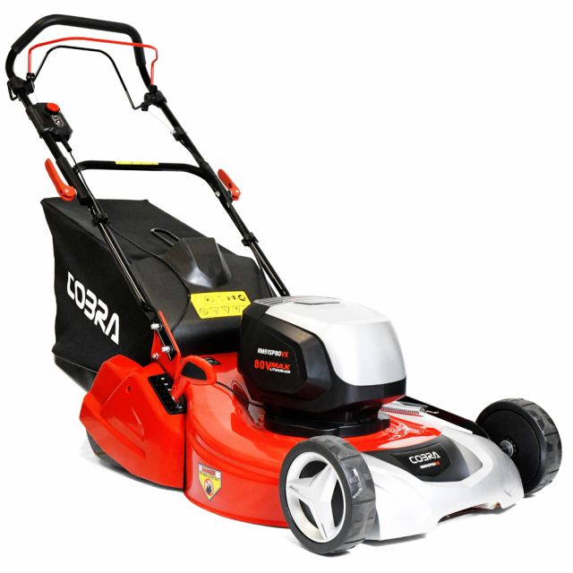 Cobra RM51SP80VX Twin 40V MAX+ Self-Propelled Rear Roller Cordless Lawn Mower (with 2 x 40V 4Ah Batteries & 2 x Fast Chargers)