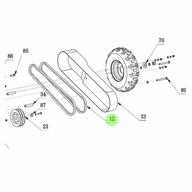 Cobra Single Drive Belt for SG15L Stump Grinder