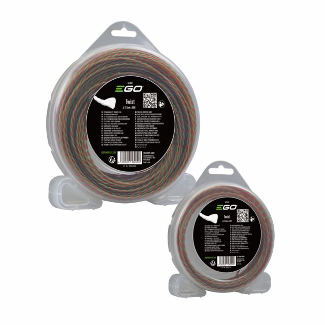 EGO Power+ 2.7mm Twist Trimmer Line (Red/Green) for STX3800 & BCX3800 (Various Sizes)