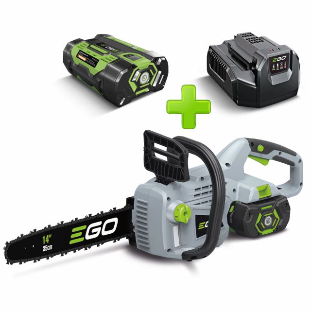  EGO Power+ CS1401E 56V Lithium-Ion Cordless Chainsaw Bundle (with 2.5Ah Battery Charger) 