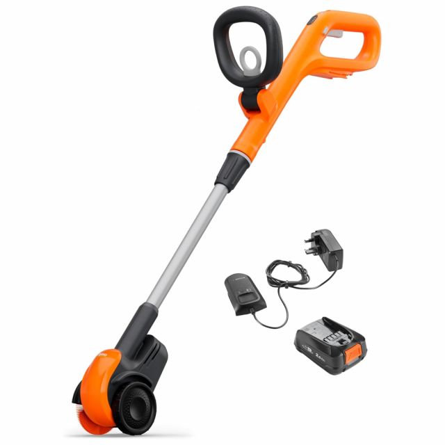 Flymo EasiWeeder 18V Cordless Weed Brush (with 2.5Ah Battery & Charger)