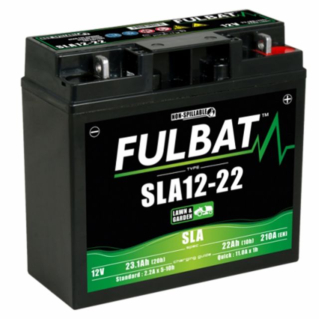 Fulbat SLA12-22 12V 22Ah R/H+ Sealed Lead Acid Battery