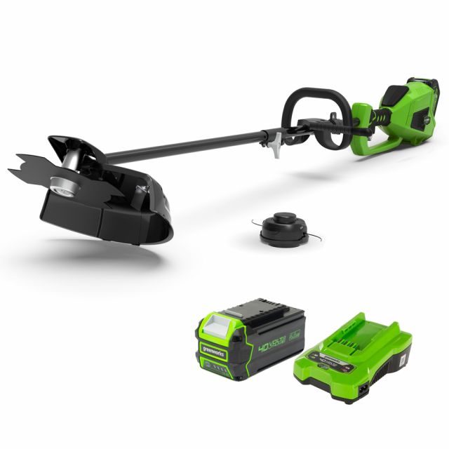 GreenWorks GD40BCK4 G-MAX DigiPro 40V Cordless Trimmer / Brush Cutter (with 4Ah Battery & 2A Charger)