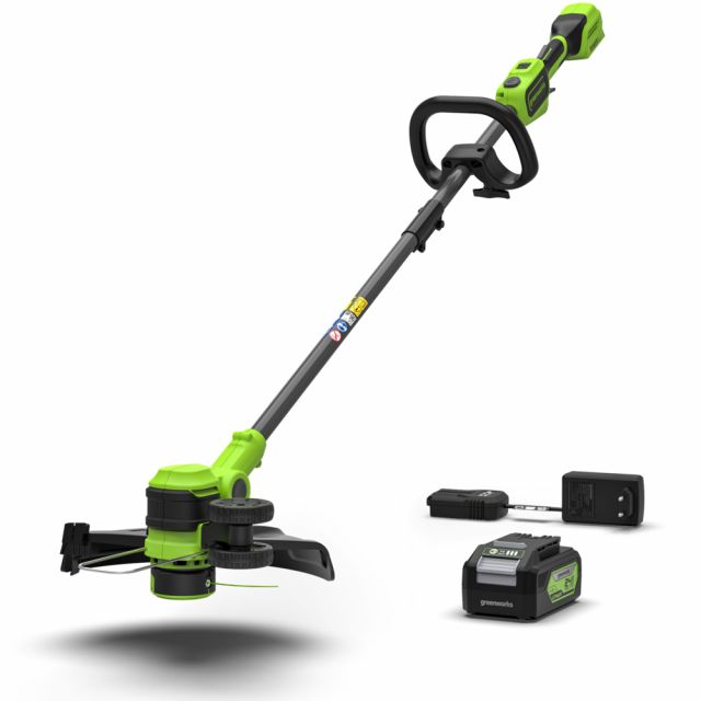GreenWorks ST24L413-01 33cm 24V Cordless Grass Trimmer / Lawn Edger (with 4Ah Battery & 2A Charger)