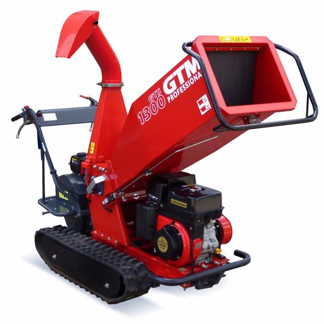 GTM Professional GTS1300RGE15 10cm Crawler Wood Chipper (Electric Start)