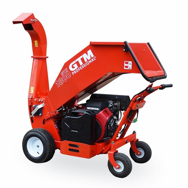GTM Professional GTS1800WD Wheel Driven 12cm Wood Chipper (Honda Engine)