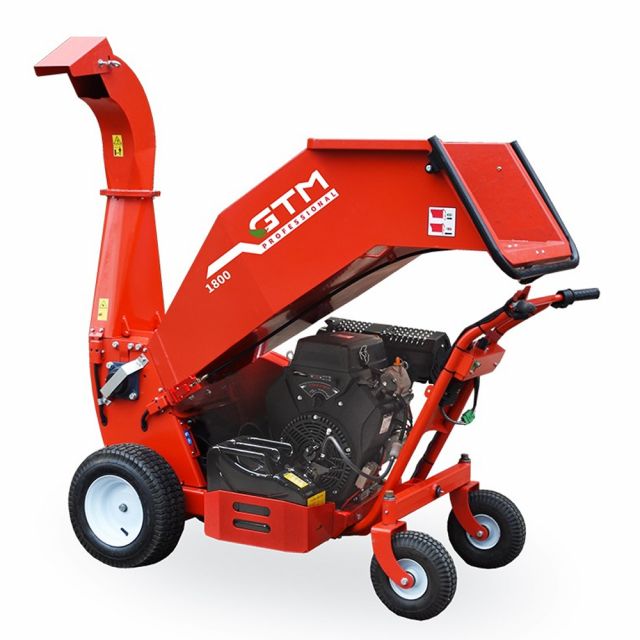 GTM Professional GTS1800WD Wheel Driven 12cm Wood Chipper (Loncin Engine)