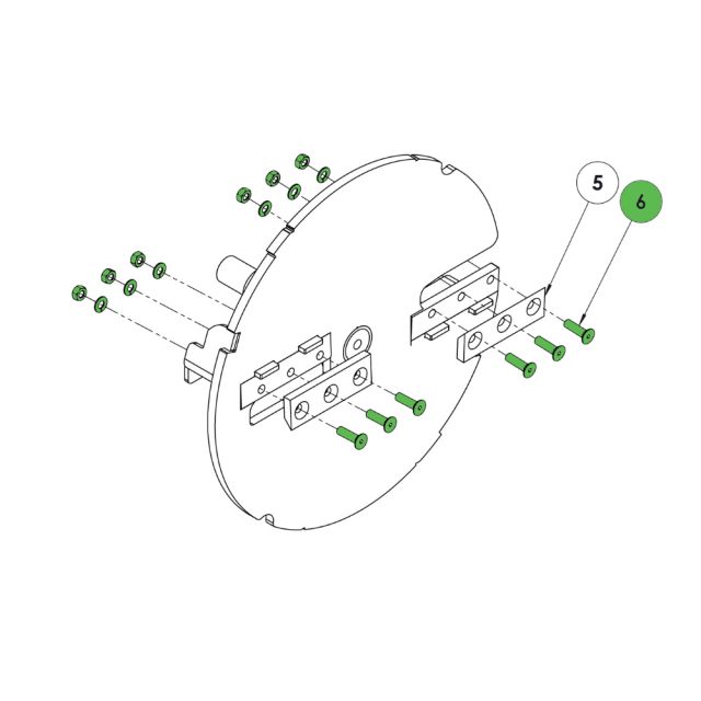 Hansa Blade Bolt Set for C7 Chipper