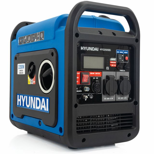Hyundai HY2250SEi 2200W Petrol Inverter Generator (Electric Start)