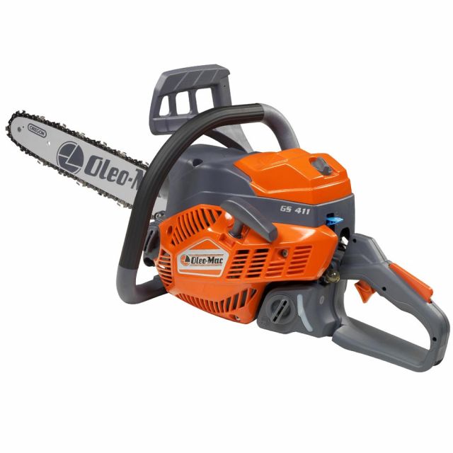 Oleo-Mac GS 411 Petrol Chainsaw 39cc / 16" Bar / 0.325" Microlite Chain 