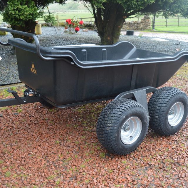 Rock 1500lb 4-Wheel ATV Tipping Trailer