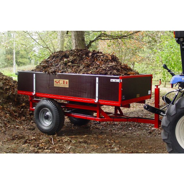SCH HTRL1 1000kg Two-Wheel Hydraulic Tipping Trailer - Single Acting Ram 